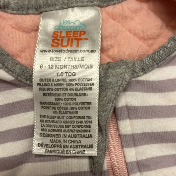 Love To Dream Sleep Suit 1.0 TOG 6-12 Months - Picture 2 of 4